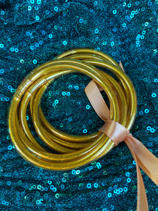 Gold Jelly Bangles