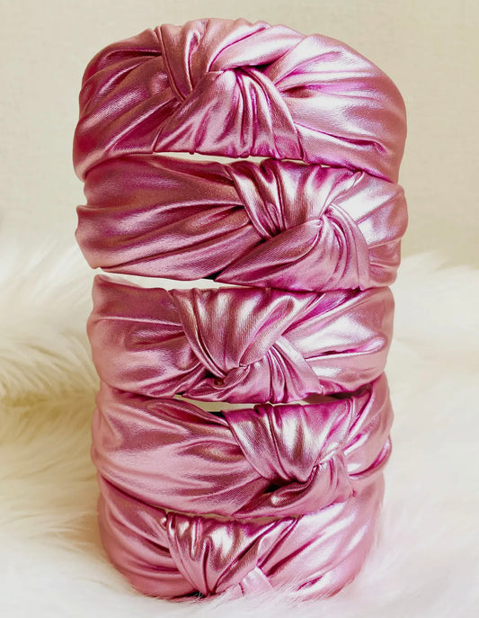 Pink Metallic Headband